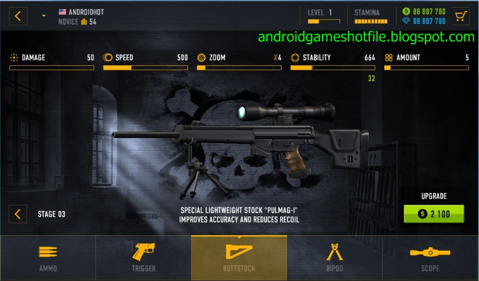 download game contract killer sniper mod apk